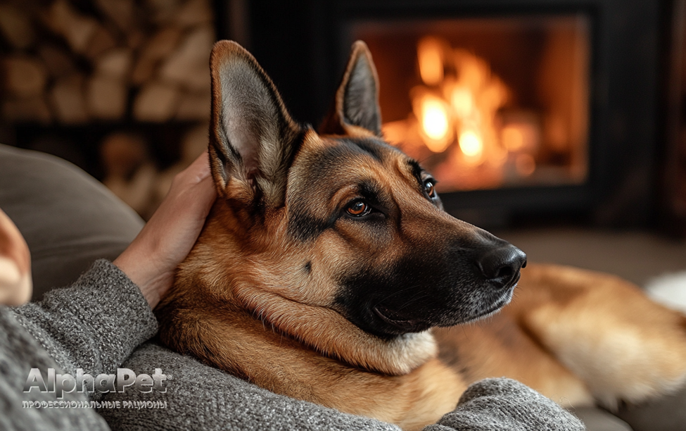 Шея и затылок: Легкие поглаживания и чесание в этой области помогают собакам расслабиться / Изображение: AlphaPet