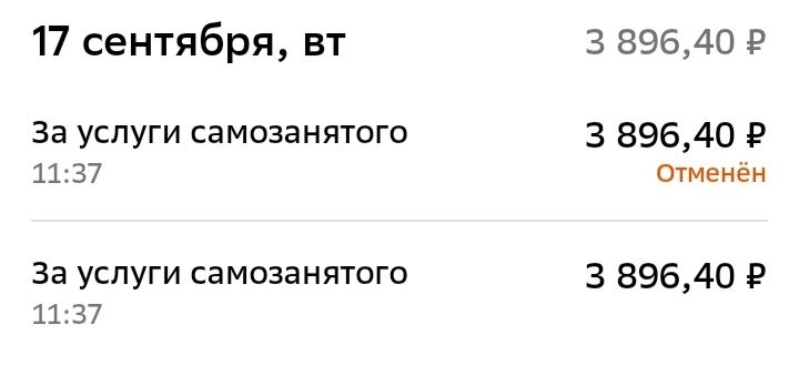Сразу скрин не сделала, не до того было, но общая сумма за тот день первоначально была в 2 раза больше))