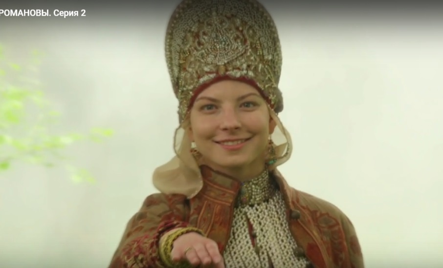 Кристина Екатериничева в роли царицы Агафьи Грушецкой в сериале "Романовы"