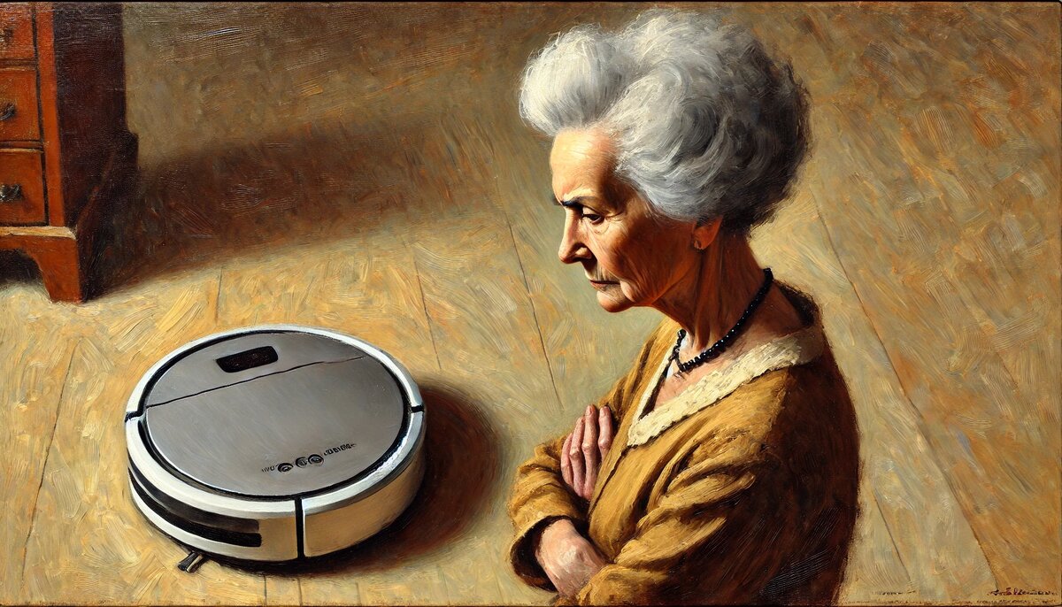 И это, значит, теперь будет мыть и подметать полы?