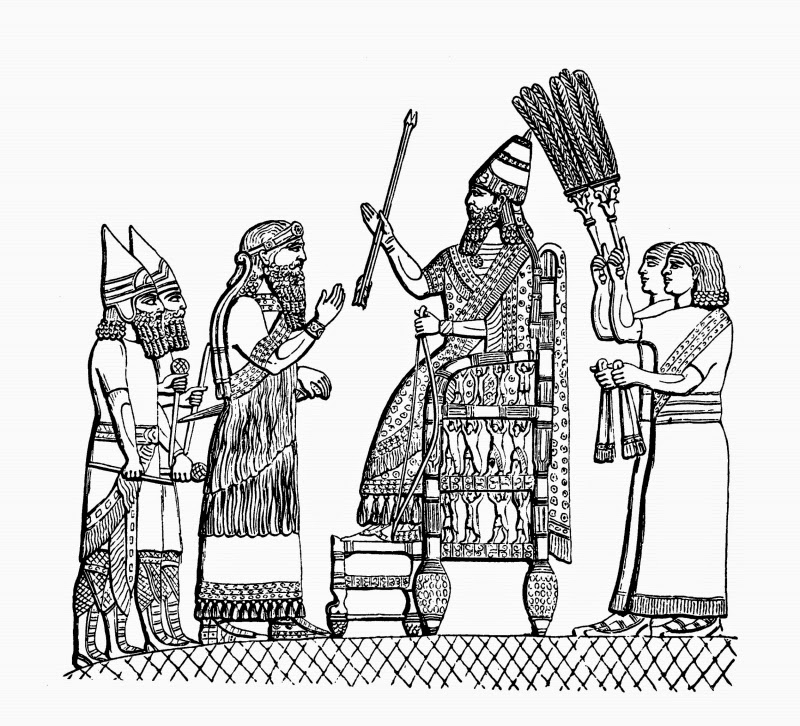 Ассирийские веера.