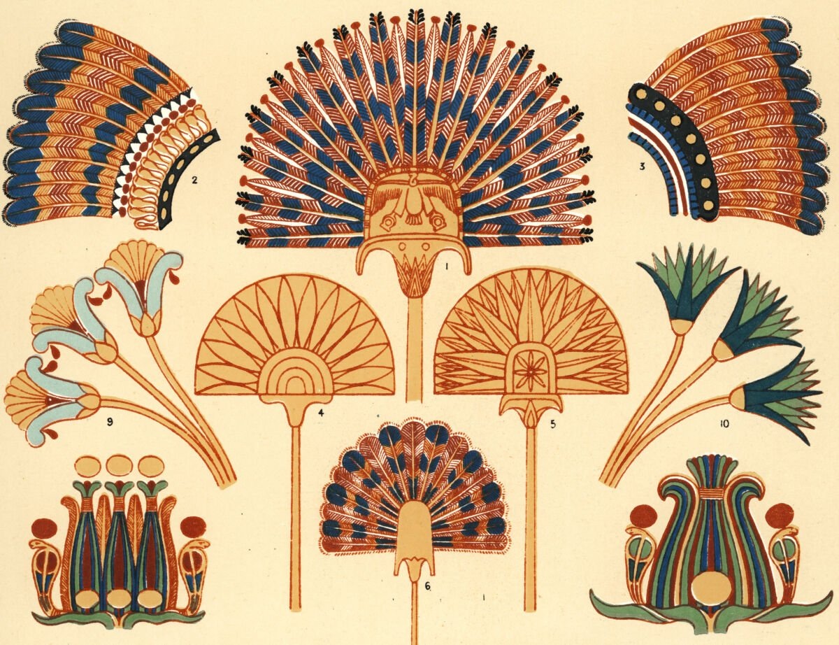 Египетские веера.