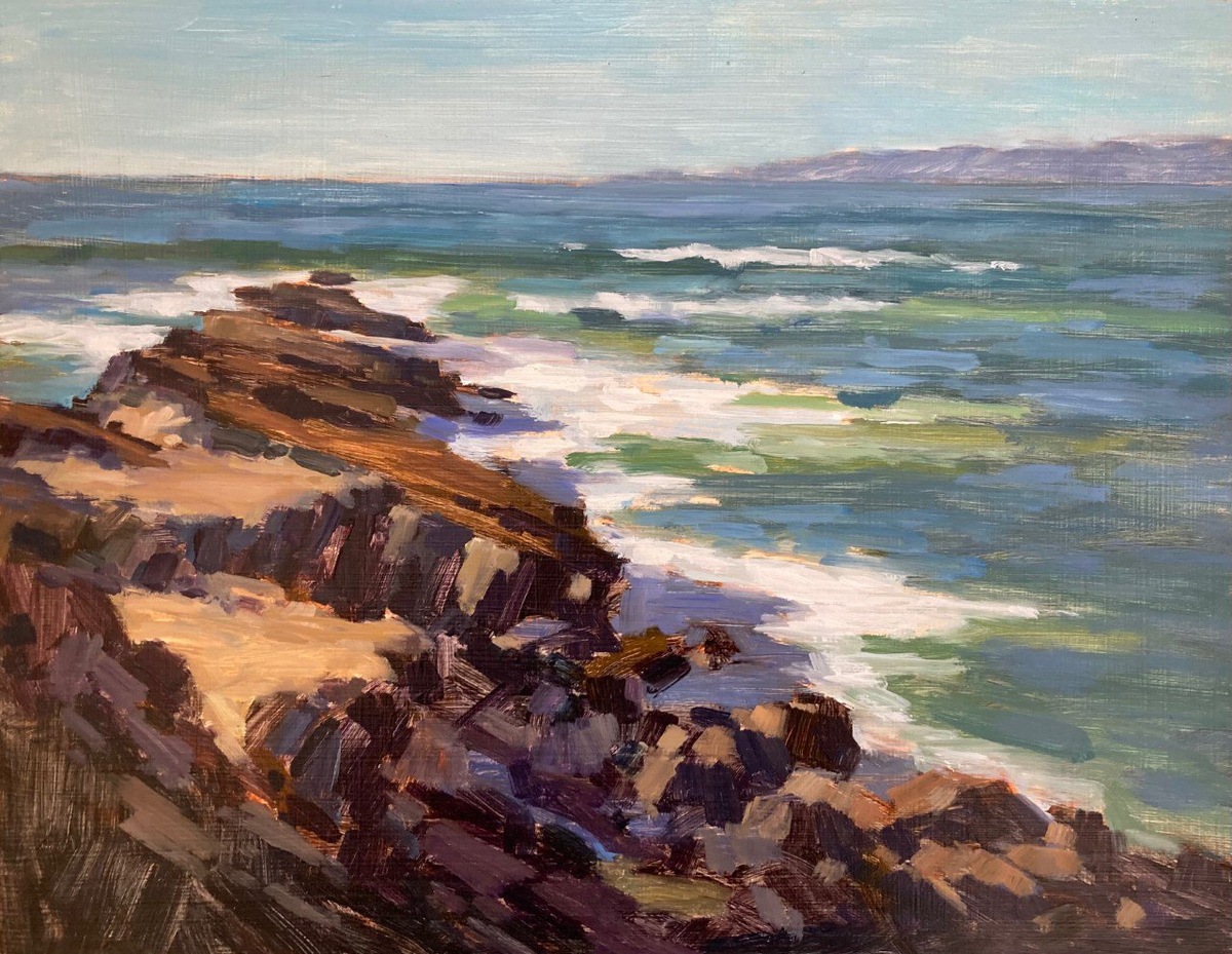 Pescadero, oil on panel, 18” x 14”