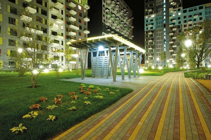 освещение прилегающих территорий жилых массивов