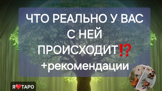 Что реально у вас с ней происходит⁉️+рекомендации🃏 Расклад таро для мужчин