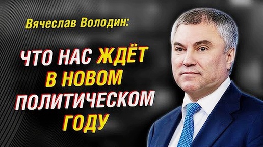 Вячеслав Володин о нелегальных мигрантах, строительстве жилья и послании Владимира Путина | Интервью