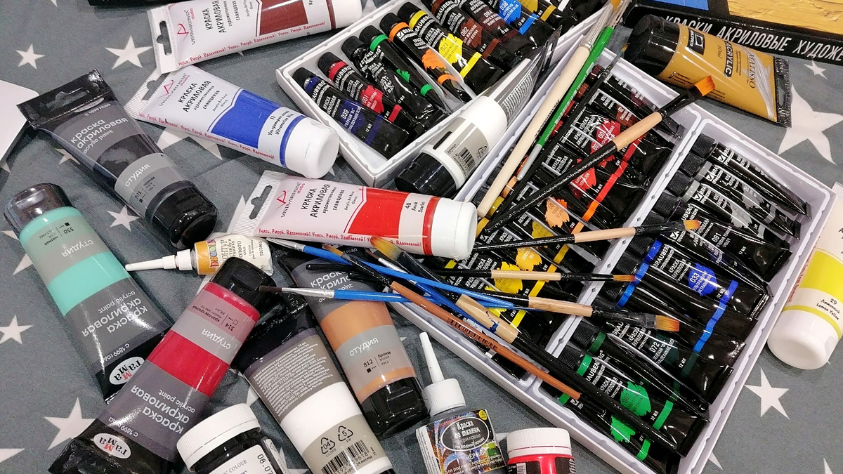 Мои запасы красок на всякий нервный случай)