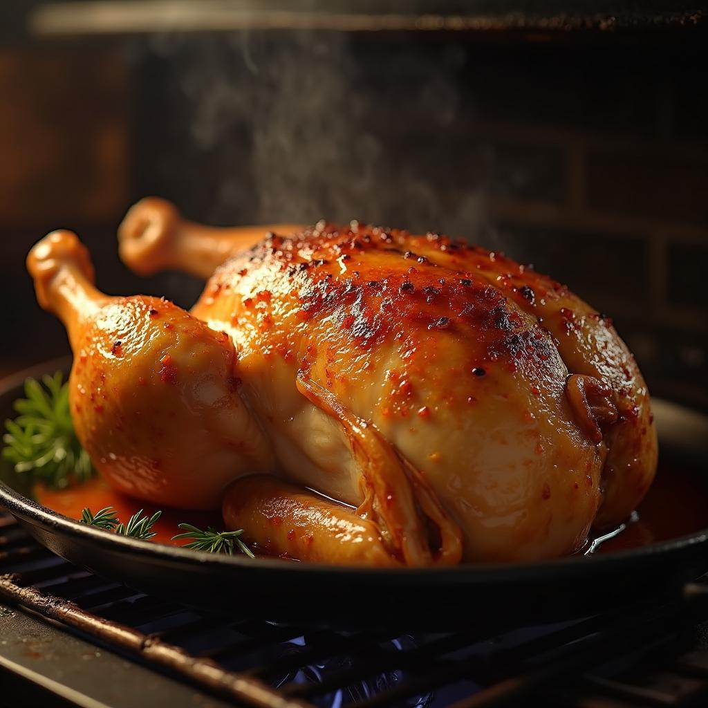 Курица запеченная в духовке, в медово-горчичном соусе