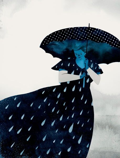 1. Синие платья в графике. Иллюстрации из открытых источников.