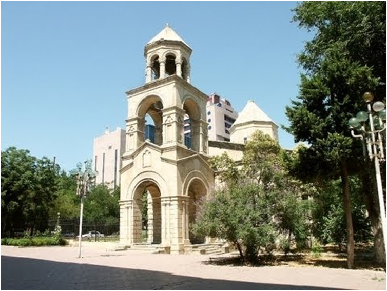 Армянская церковь в центре Баку.