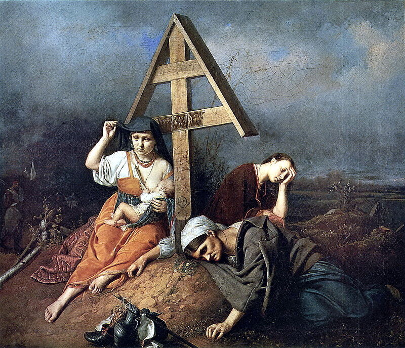 "Сцена на могиле", 1859г.