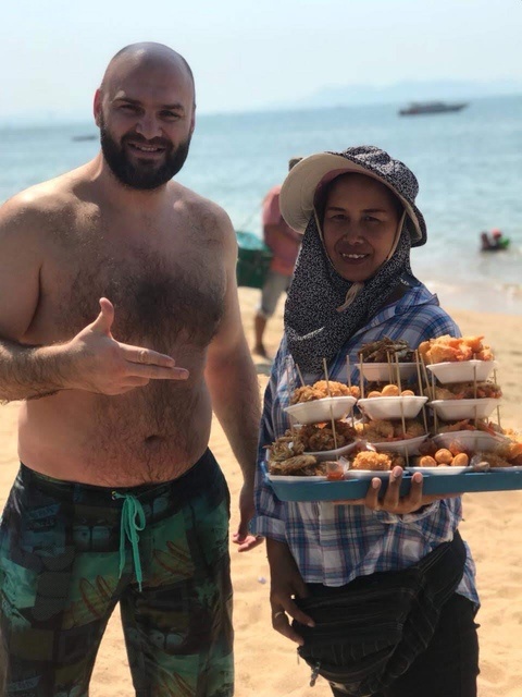 Юрий Горбенко на тренировке.