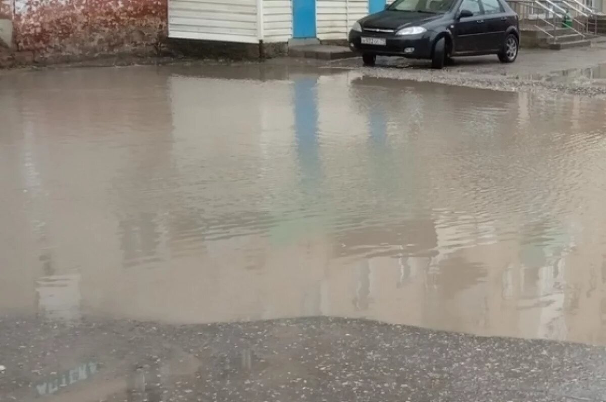    Ижевчане жалуются на потопы из-за нового асфальта на улице Ленина