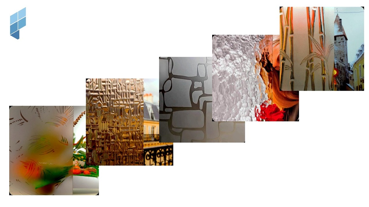 Фото образцы узорчатого стекла