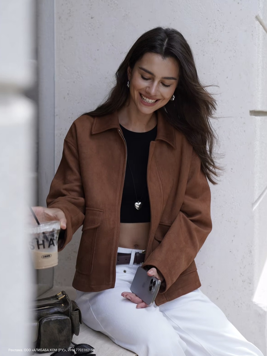 Куртка из экозамши с AliExpress