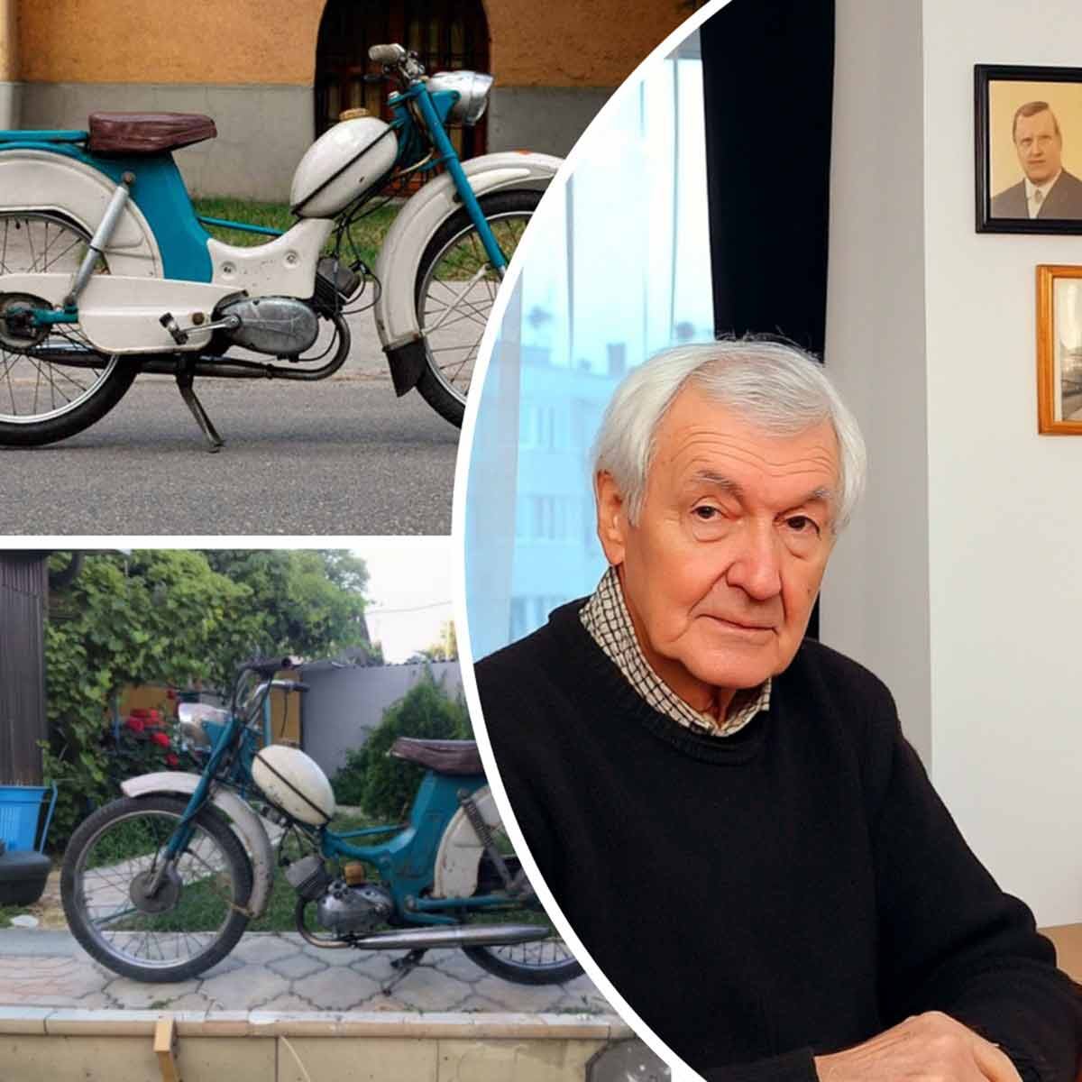 Виталий Борисович. Фото мопеда Рига-3.