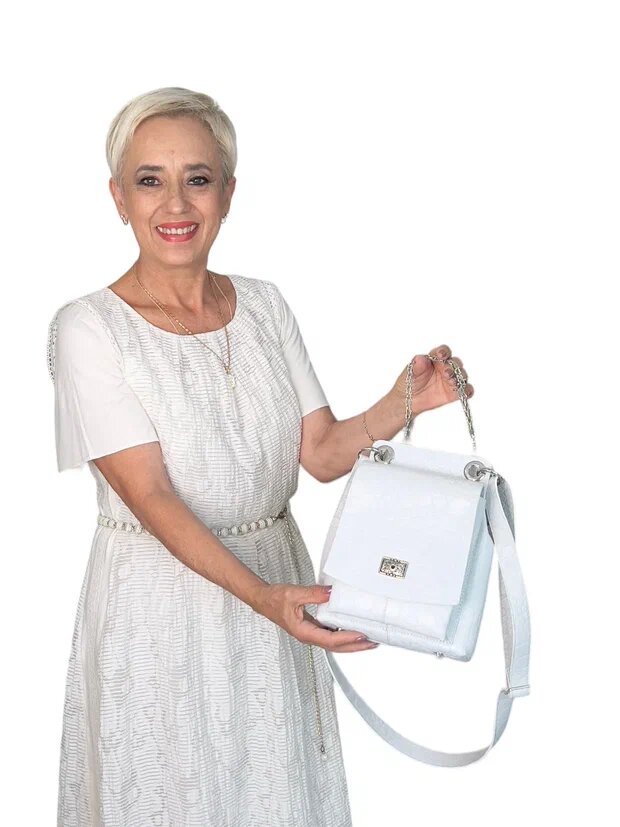 Кожаная сумка "Жанелль-75". Ателье Ирины Берзиной.