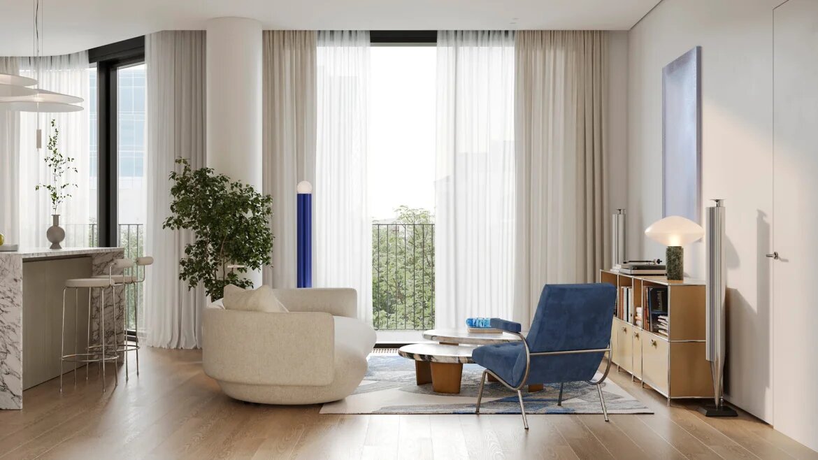 Пример оформления кухни-гостиной