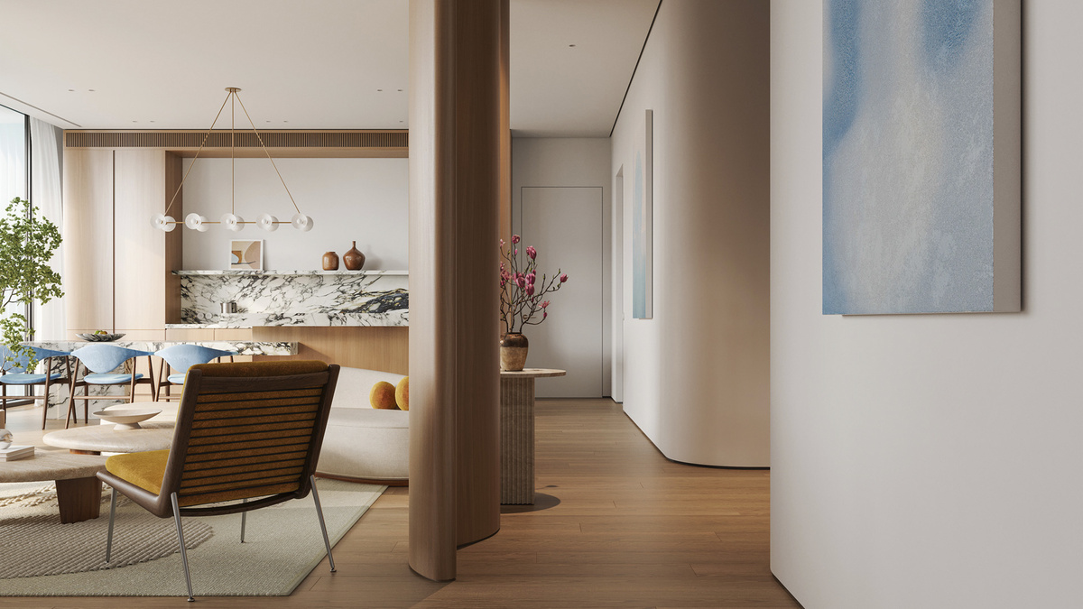 Пример оформления гостиной 