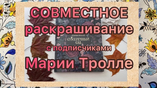 Челлендж Совместное раскрашивание с подписчиками раскрасок Марии Тролле