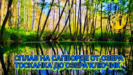 Сплав на сапборде через живописную природу Нижегородской области 🏞️ От озера Тосканка до озера Ключик 🚣‍♀️ Россия 🇷🇺 #природа #осень