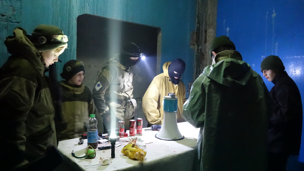 Небольшой рынок у торговца