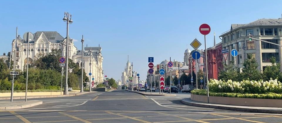 Недавнее фото с центра Москвы