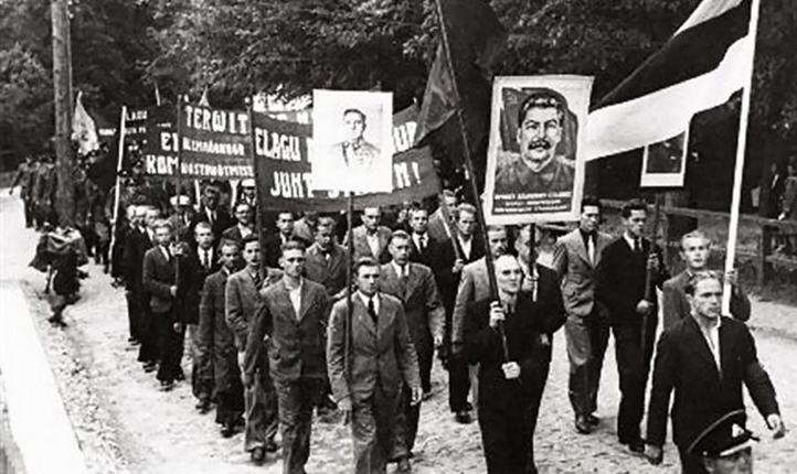 Митинг трудящих в Эстонии.
