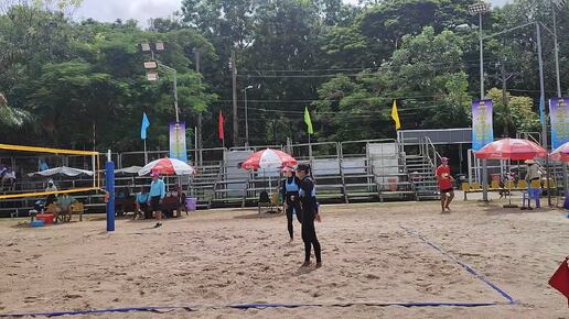 Kien Giang vs HCMC Beach volleyball. Can Tho. Vietnam. 20/09/2024