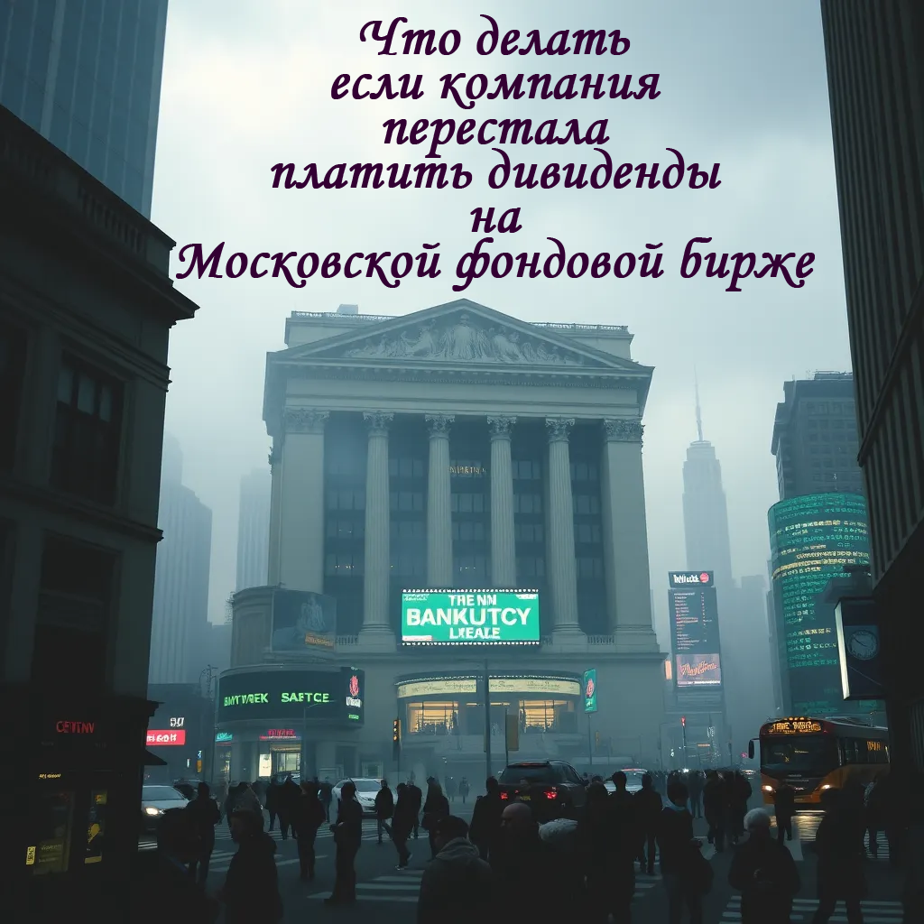 Что делать если компания перестала платить дивиденды на Московской фондовой бирже