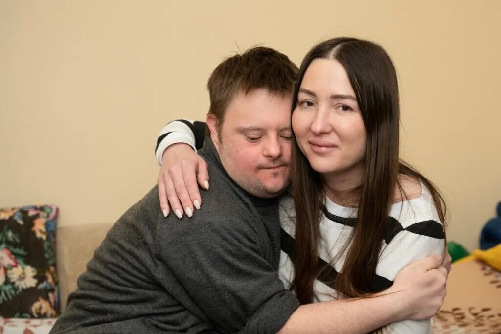 Мария Калинина в квартире сопровождаемого проживания "Благого дела"