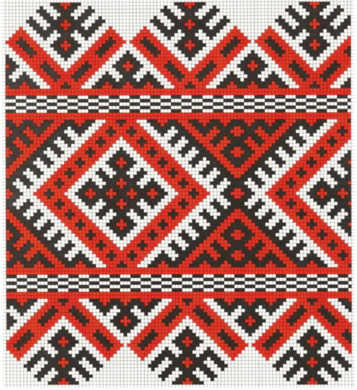 Славянский обережный орнамент крестиком.