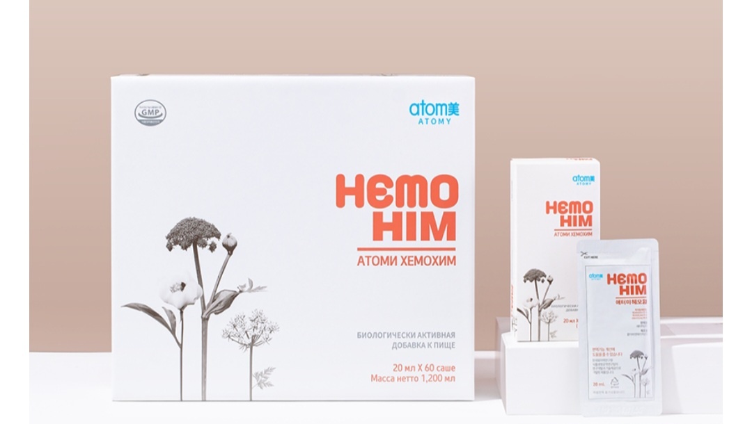 Хемохим. Бад, жидкий в маленьких пакетиках. Атоми, южная Корея.