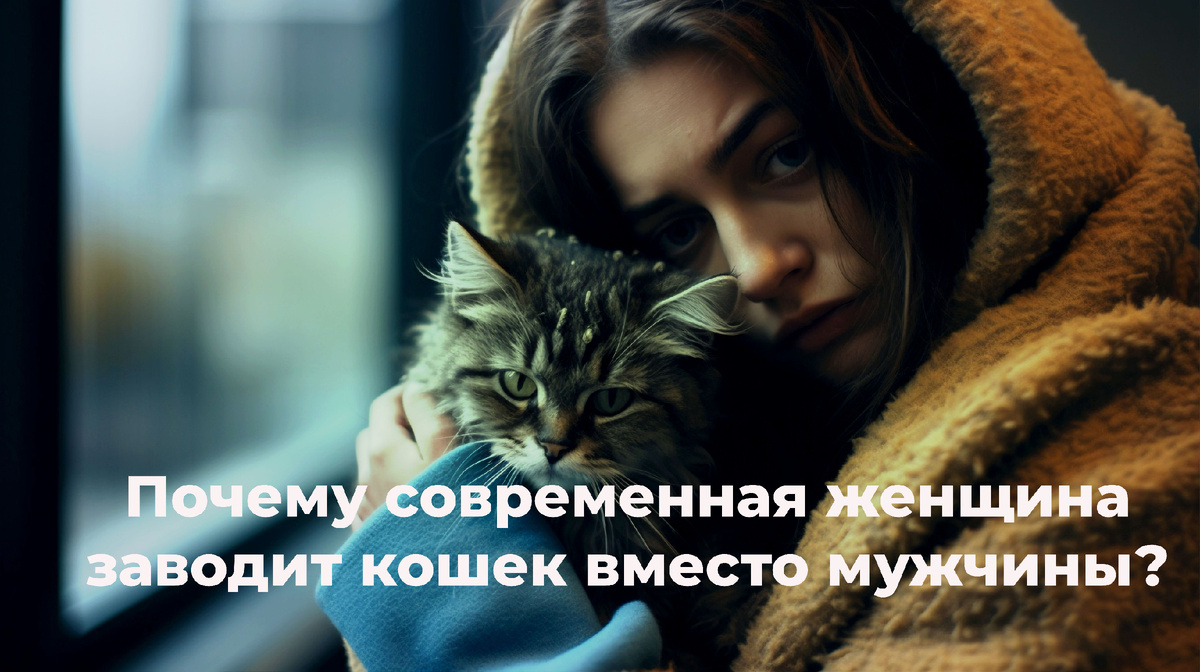 Почему современная женщина заводит кошек вместо мужчины?