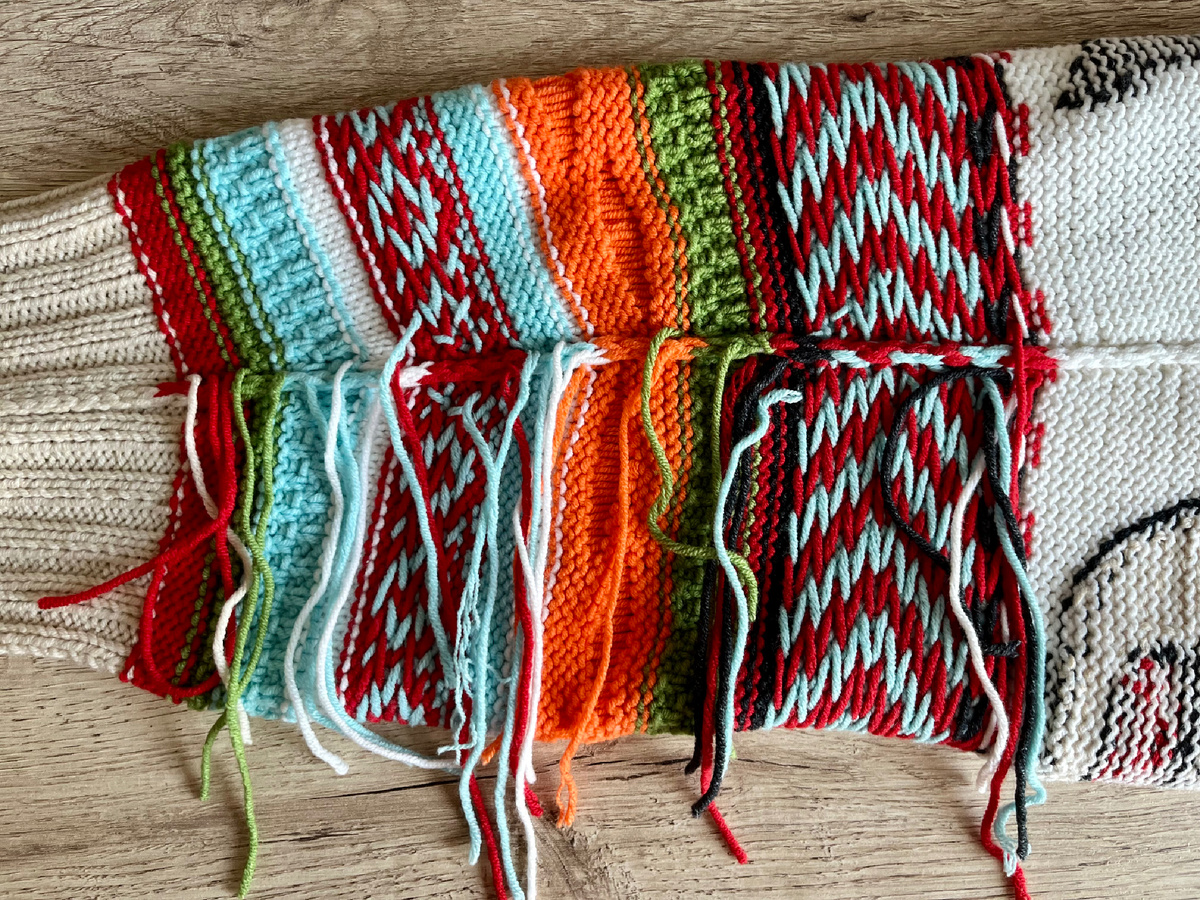 Так выглядел шов на рукаве