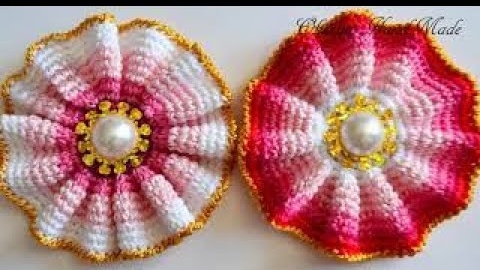 Цветы крючком. Мастер класс и схема. Crochet flowers