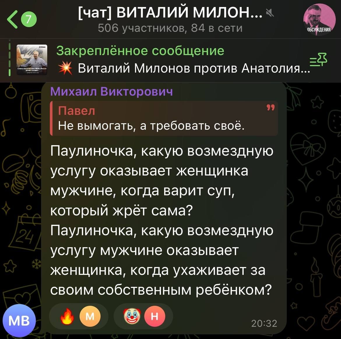 Обнаружено на тг канале "Сны Веры Павловны"