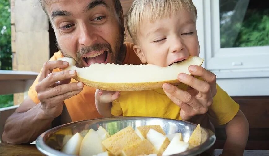   Дыня отлично восполняет запасы энергии и хороша для здорового перекуса