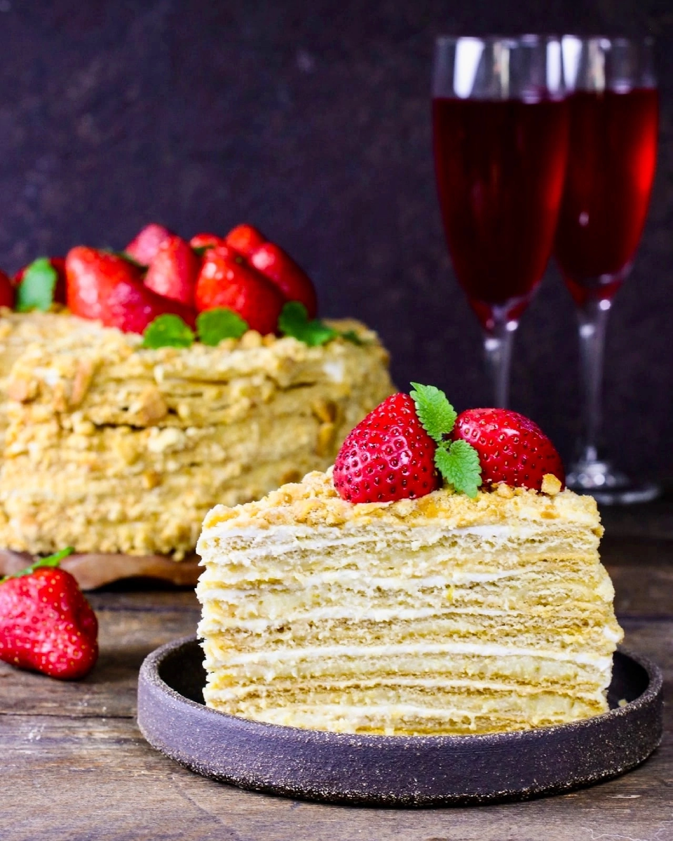 Медовик с лимонным курдом