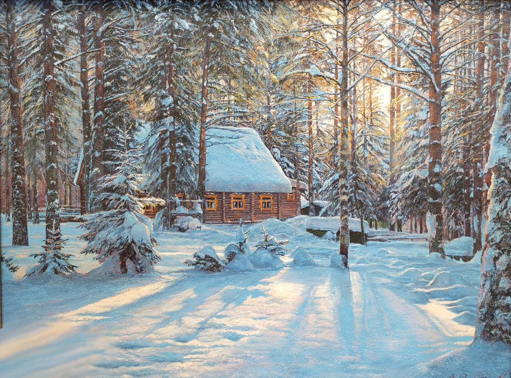 Алексей Зотов. Зимняя сказка. Холст, масло. 60х80 см.