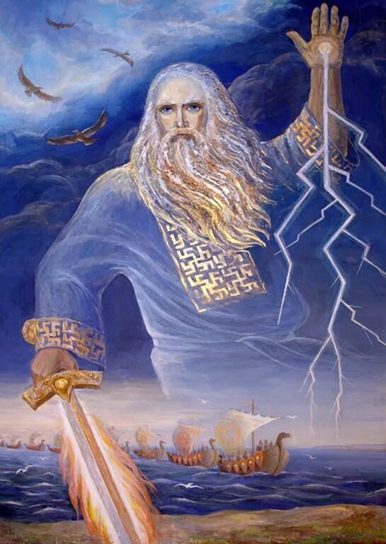 Перун — общеславянский бог грома и молнии. В пантеоне Владимира Святославича является также покровителем воинов и княжеской дружины. 