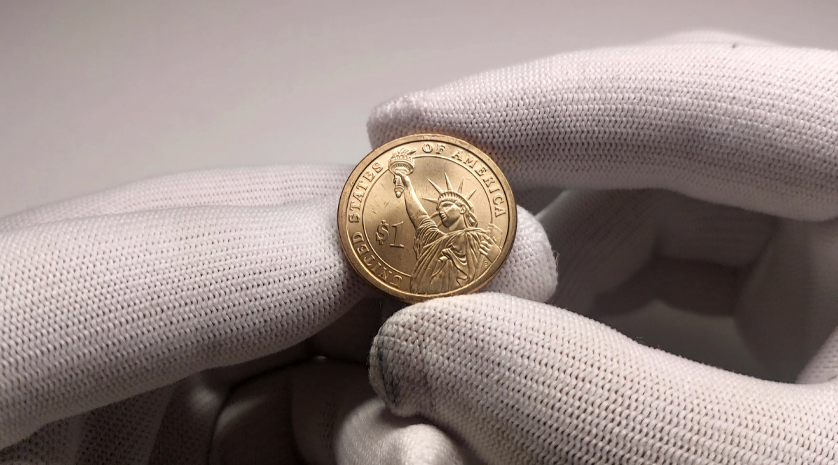 Реверс монеты 1 доллар США