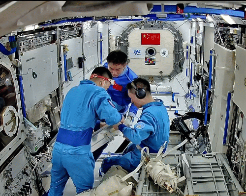 Кружок Юный техник на китайской орбитальной станции