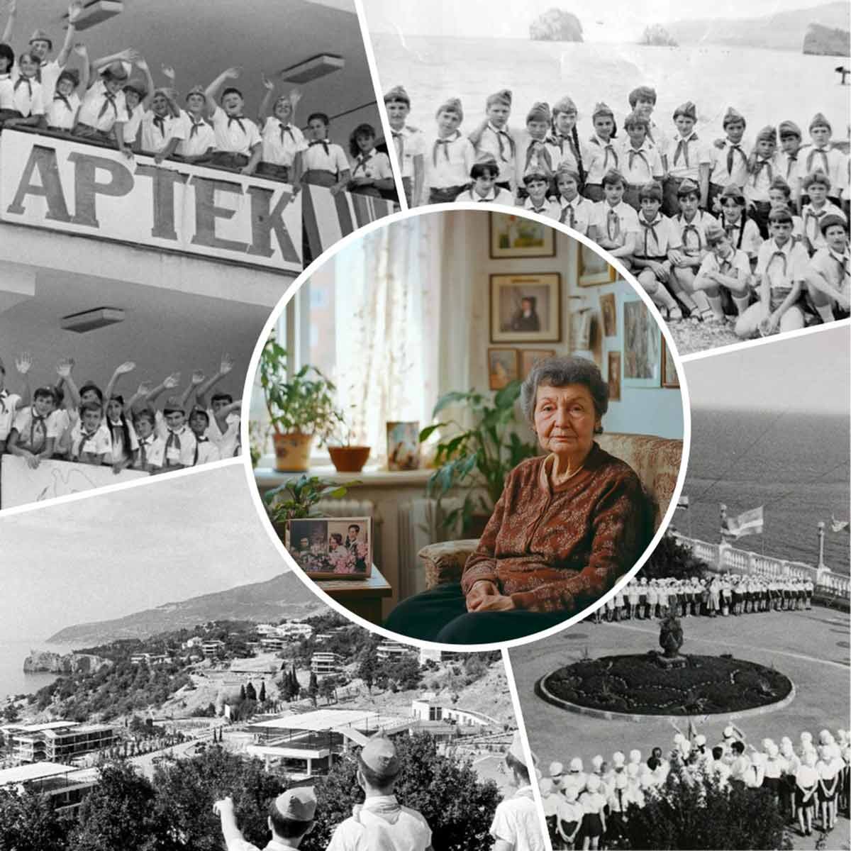 Галина Сергеевна, фотографии Артека из интернета.