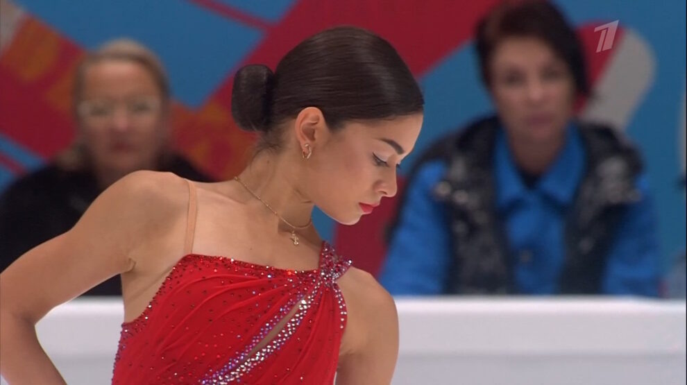    Аделия Петросян. Фото: стоп-кадр прямого эфира «Первого канала»