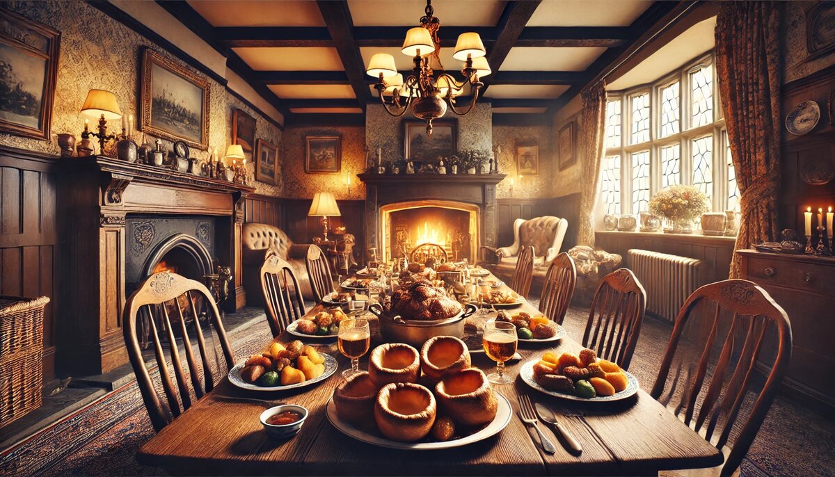 Традиции, связанные с йоркширским пудингом (сгенерировано DALL-E)