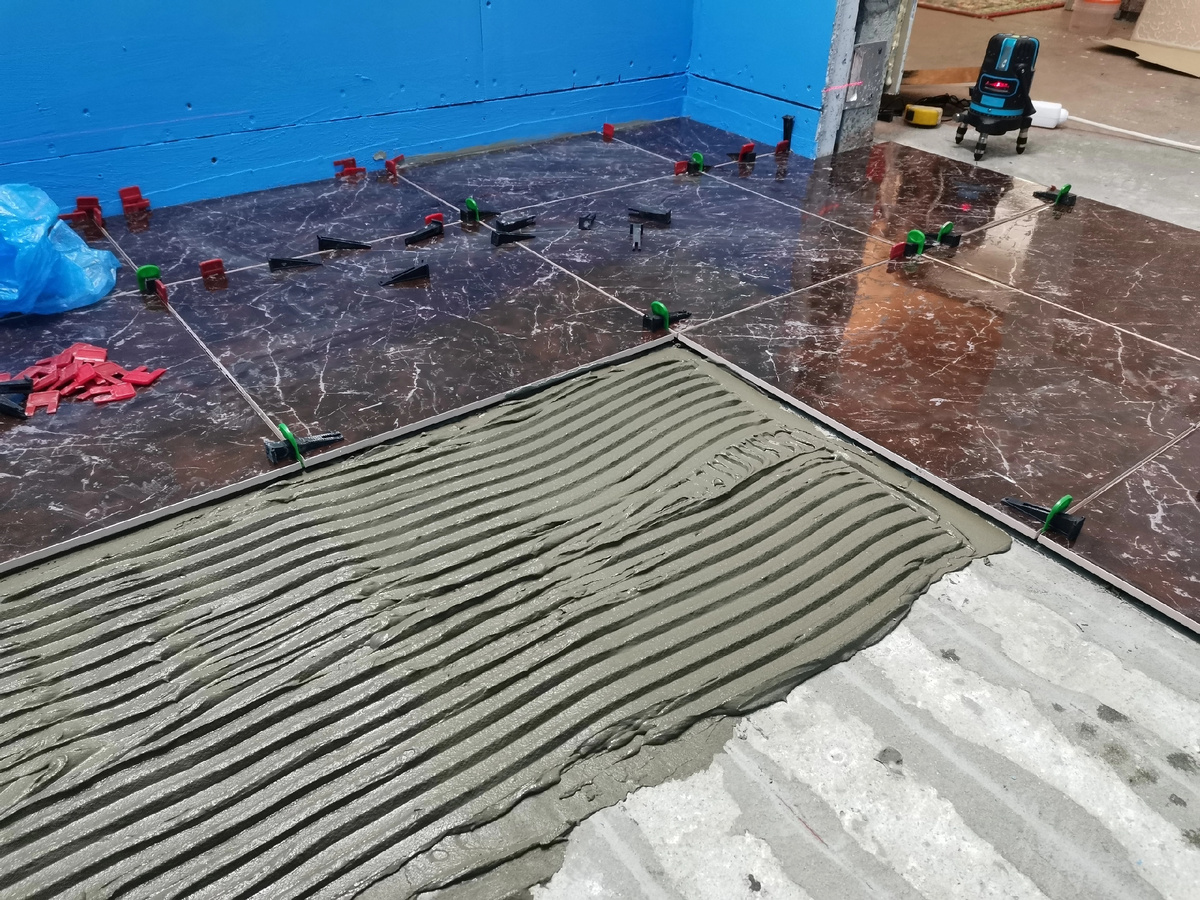 Укладка напольного керамогранита