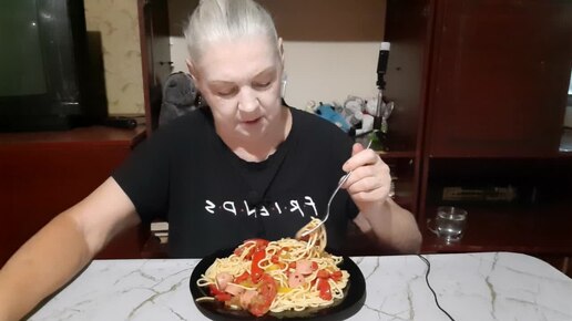 Мукбанг/ужин /Чпогетти 🍝 😋👌💥💥💥