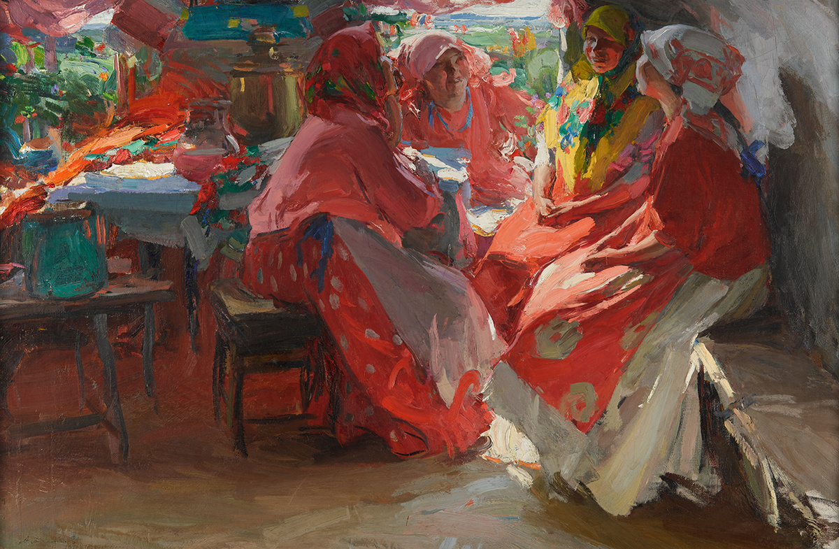 А.Е. Архипов «Гости», 1914 © ГТГ