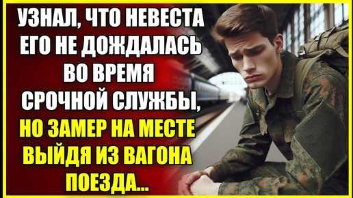 Узнал, что невеста его НЕ ДОЖДАЛАСЬ во время срочной службы, но замер на месте выйдя из вагона.